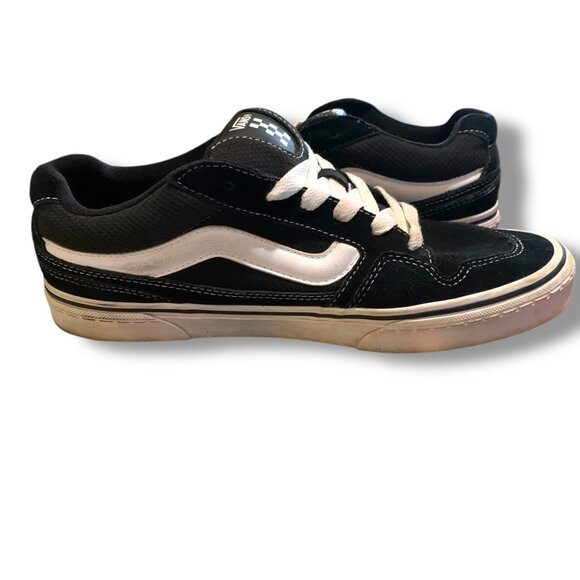 Vans Ward Low Top Black & White Suede/Canvas Sneakers Mens Size 8.5 - Picture 5 of 10